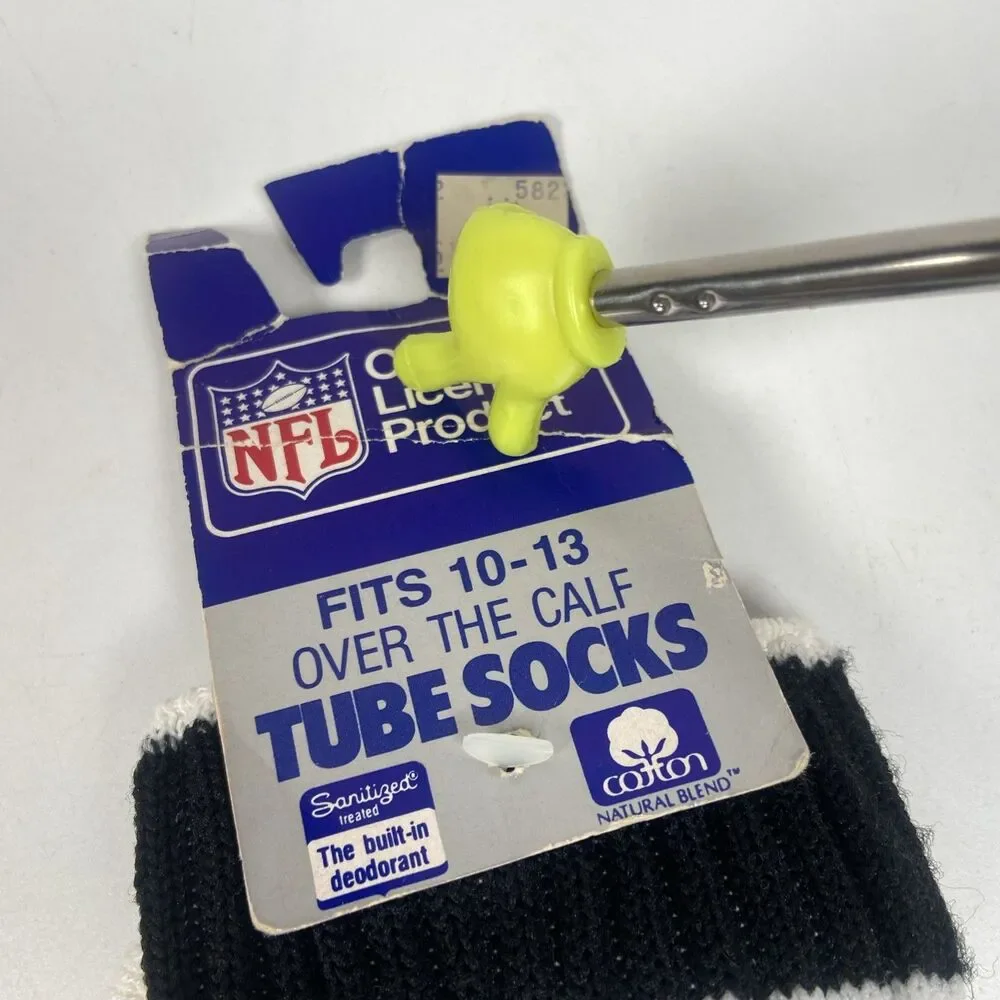 Vintage 1970’s NFL Oakland LA Raiders Tube Socks Men's 10-13 Over The Calf Socks